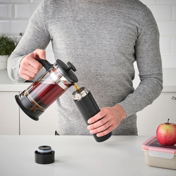 Ikea UNDERSÖKA - Insulated travel mug, black, 0.4 l