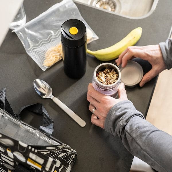 Ikea UNDERSÖKA - Insulated travel mug, black, 0.4 l