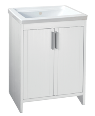 Bricocenter UP 2.0 WASHROOM CABINET W60 D50 H84 CM RESIN WHITE