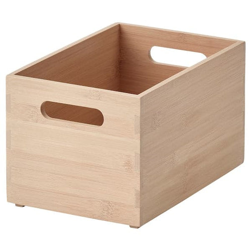 UPPDATERA - Storage box, light bamboo, 16x24x15 cm
