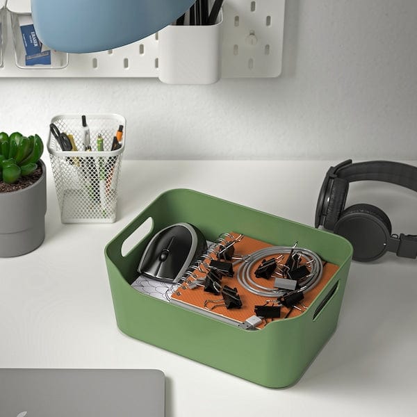 Ikea UPPDATERA - Box, green, 24x17 cm