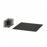 UPPDATERA pegboard drawer organiser, anthracite, 60 cm