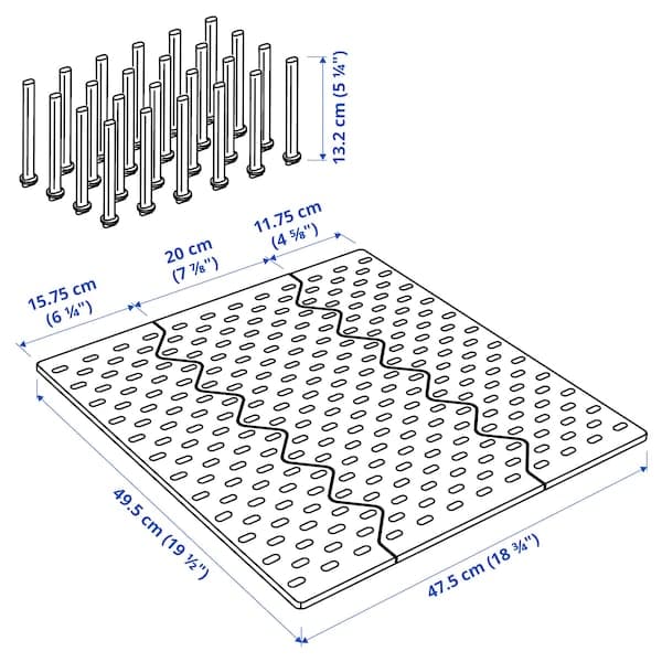 Ikea UPPDATERA - Pegboard drawer organiser, anthracite, 60 cm