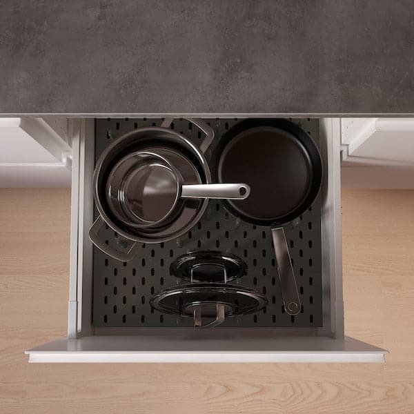 Ikea UPPDATERA - Pegboard drawer organiser, anthracite, 60 cm