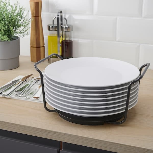 Ikea UPPDATERA - Plate holder, anthracite, 19-31 cm