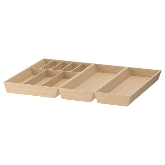 Ikea UPPDATERA - Cutlery tray/2 utensil trays, light bamboo, 72x50 cm