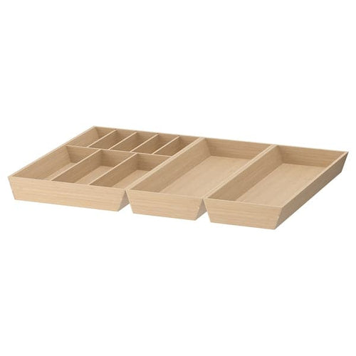 UPPDATERA - Cutlery tray/2 utensil trays, light bamboo, 72x50 cm