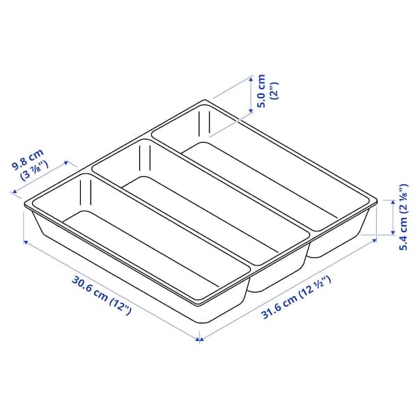 Ikea UPPDATERA - Cutlery tray, white, 32x31 cm