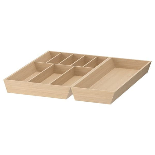 UPPDATERA - Cutlery tray/utensil tray, light bamboo, 52x50 cm