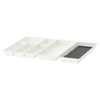 UPPDATERA - Cutlery+utsl trays/tray w spice rck, white/anthracite, 72x50 cm - best price from Maltashopper.com 29501068