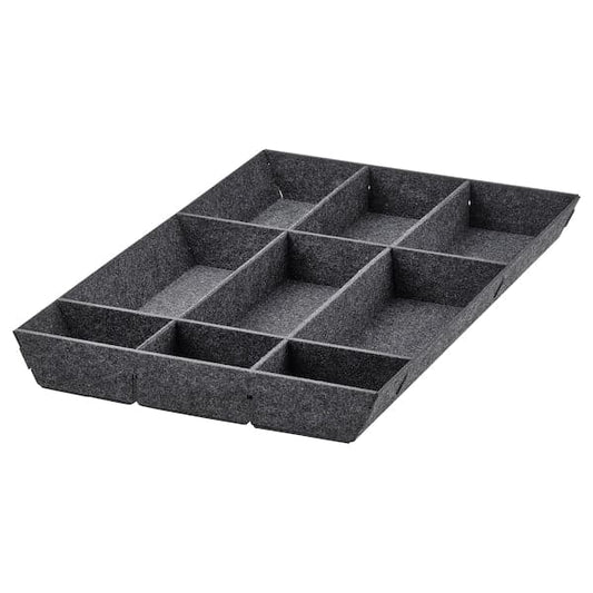 Ikea UPPDATERA - Adjustable organiser for drawer, grey, 40 cm