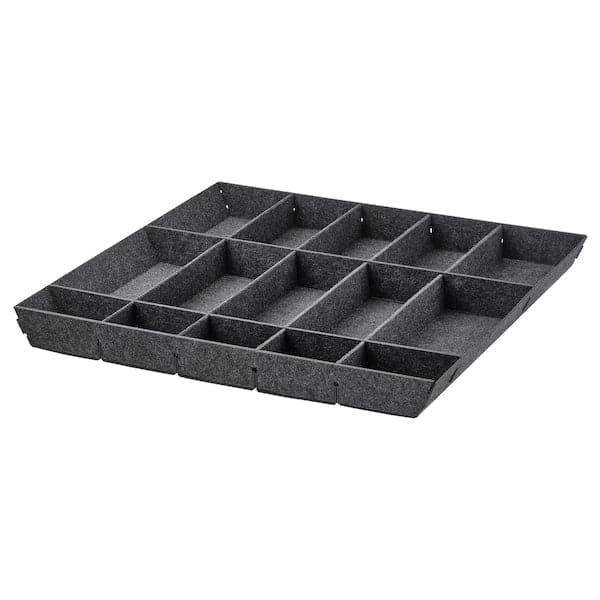 UPPDATERA - Adjustable organiser for drawer, grey, 60 cm