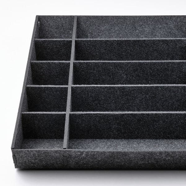 Ikea UPPDATERA - Adjustable organiser for drawer, grey, 60 cm