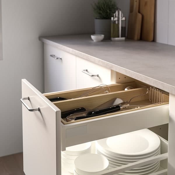 Ikea UPPDATERA - Utensil tray, light bamboo, 10x50 cm