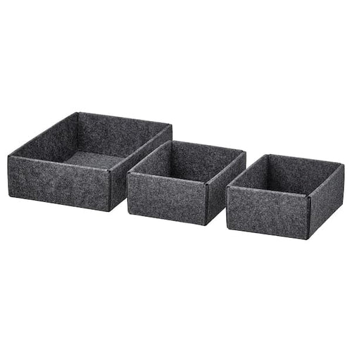 UPPDATERA - Box, set of 3, grey