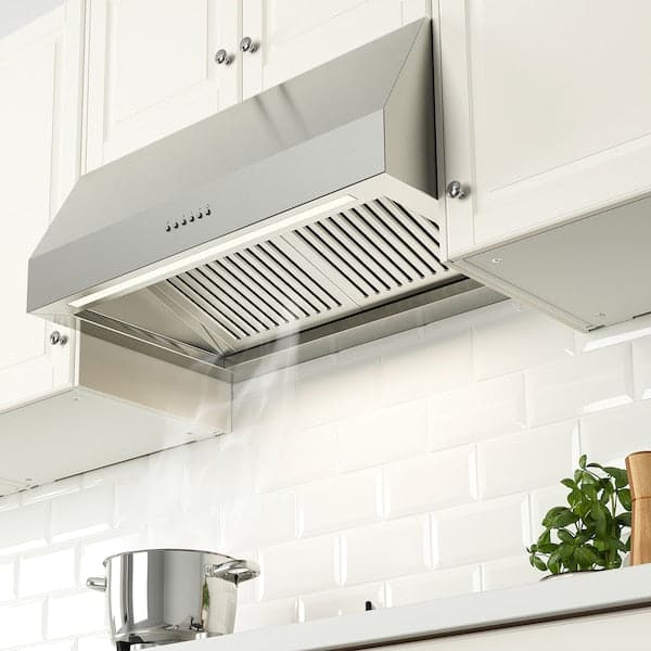 Ikea UPPFRISKANDE Hood to be fixed to the wall - stainless steel colour 80 cm , 80 cm