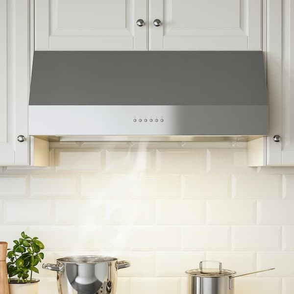 Ikea UPPFRISKANDE Hood to be fixed to the wall - stainless steel colour 80 cm , 80 cm