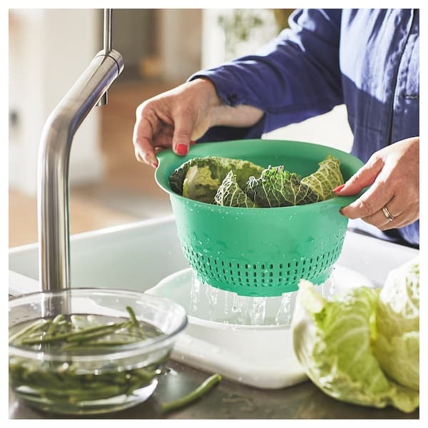 UPPFYLLD - Colander, bright green, 24 cm - best price from Maltashopper.com 60521945