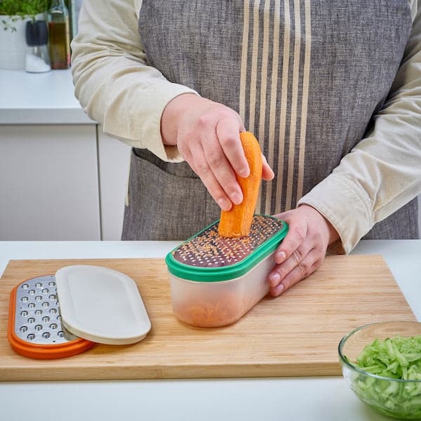 Ikea UPPFYLLD - Grater with container, set of 4, mixed colours