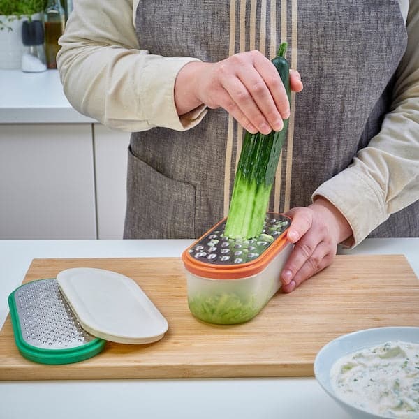 Ikea UPPFYLLD - Grater with container, set of 4, mixed colours