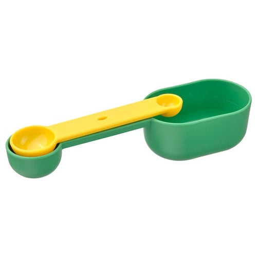 UPPFYLLD - Measuring cup, set of 2, bright green/bright yellow