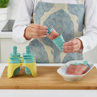 UPPFYLLD - Ice lolly maker, turquoise/yellow - best price from Maltashopper.com 00533239