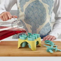 UPPFYLLD - Ice lolly maker, turquoise/yellow - best price from Maltashopper.com 00533239