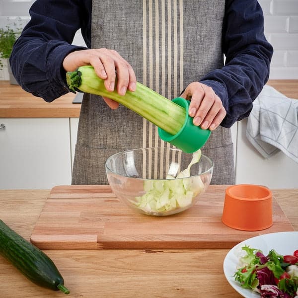 Ikea UPPFYLLD - Vegetable slicer, set of 2, bright orange/bright green