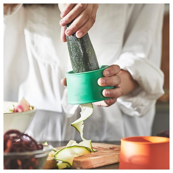 Ikea UPPFYLLD - Vegetable slicer, set of 2, bright orange/bright green