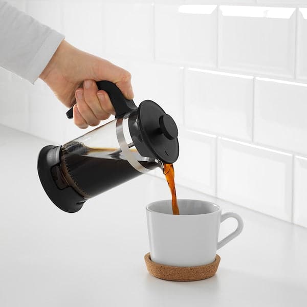 UPPHETTA - Coffee/tea maker, glass/stainless steel, 0.4 l - best price from Maltashopper.com 00297850