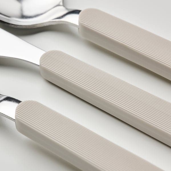 Ikea UPPHÖJD - 16-piece cutlery set, beige