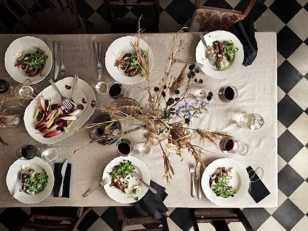 Ikea UPPLAGA - Plate, white, 28 cm