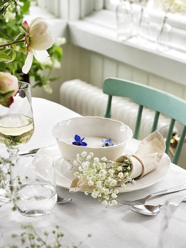 Ikea UPPLAGA - Plate, white, 28 cm