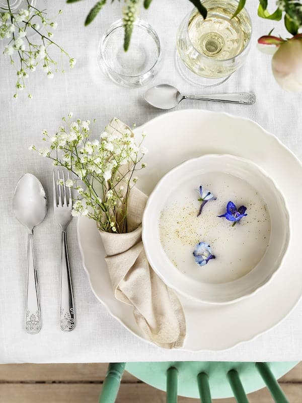 Ikea UPPLAGA - Plate, white, 28 cm