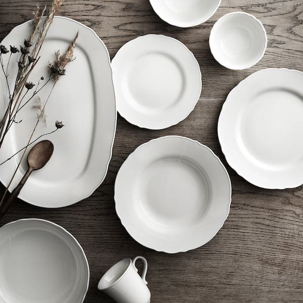 Ikea UPPLAGA - Deep plate, white, 26 cm