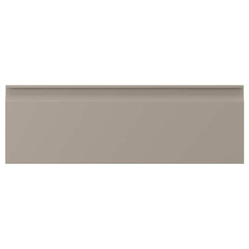 UPPLÖV - Drawer front, matt dark beige, 60x20 cm