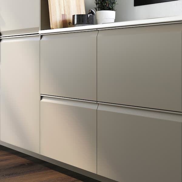 UPPLÖV - Drawer front, matt dark beige, 80x40 cm - best price from Maltashopper.com 90470497