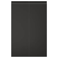 UPPLÖV 2-p door f corner base cabinet set, right-hand/matt anthracite, 25x80 cm