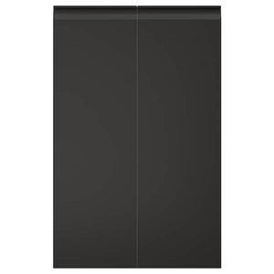 Ikea UPPLÖV - 2-p door f corner base cabinet set, right-hand/matt anthracite, 25x80 cm