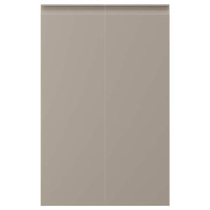 Ikea UPPLÖV - 2-p door f corner base cabinet set, right-hand/matt dark beige, 25x80 cm
