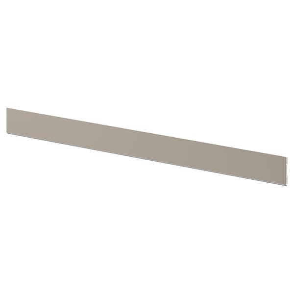 UPPLÖV - Plinth, matt dark beige, 220x8 cm - best price from Maltashopper.com 70470506