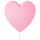 UPPLYST LED wall lamp, heart pink, 27x27x8 cm