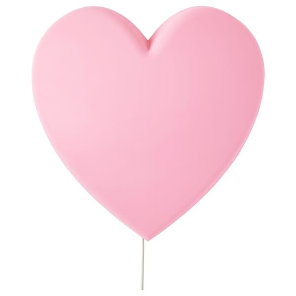 UPPLYST LED wall lamp - pink heart