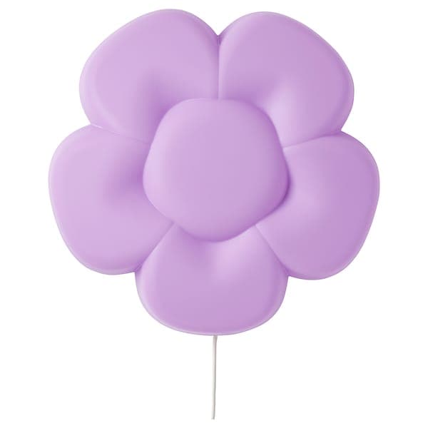 Ikea UPPLYST LED wall lamp - lilac flower ,