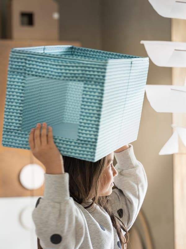 Ikea UPPRYMD - Box, turquoise, 25x44x25 cm