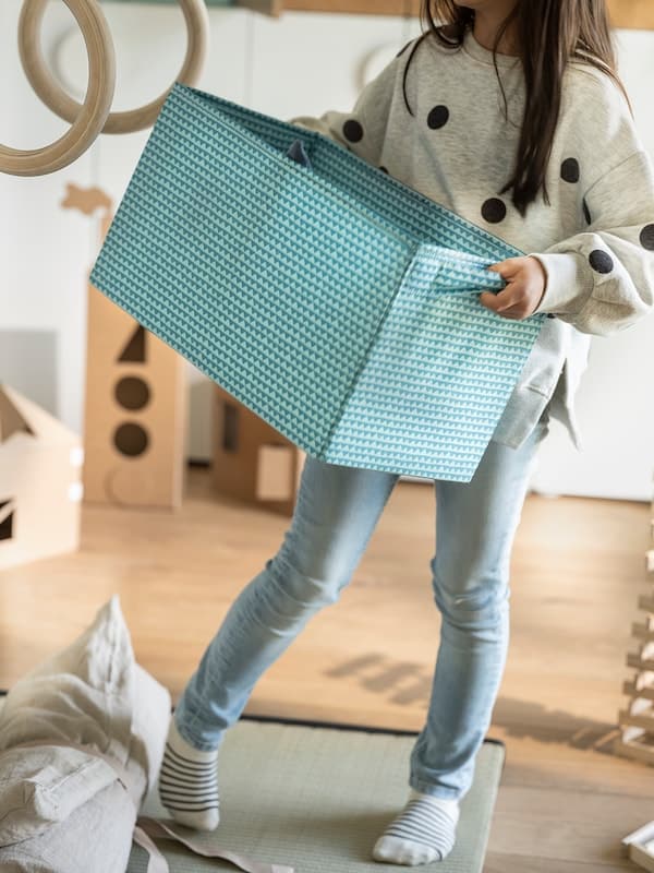Ikea UPPRYMD - Box, turquoise, 25x44x25 cm