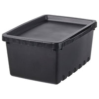 UPPSNOFSAD - Container with lid, black, 25x17x12 cm/4 l - best price from Maltashopper.com 59392157