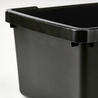 UPPSNOFSAD - Storage box, black, 25x17x12 cm/3.5 l - best price from Maltashopper.com 50444783