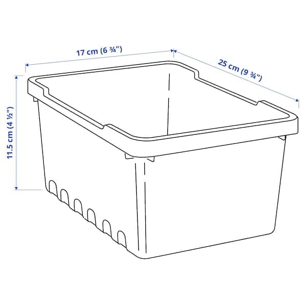 Ikea UPPSNOFSAD - Storage box, black, 25x17x12 cm/3.5 l