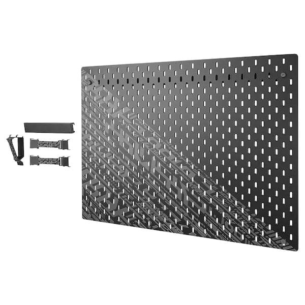 UPPSPEL - Pegboard combination, black, 76x56 cm